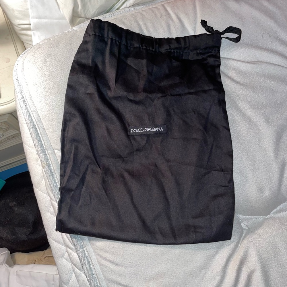 Authentic black Dolce and Gabbana shoe dust bag